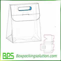 bag shape box design template design
