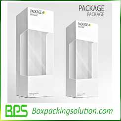 bottle packaging box design template