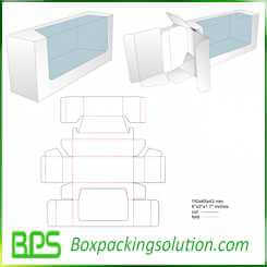 box with clear window and cardboard insert