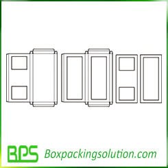 box with PVC window template