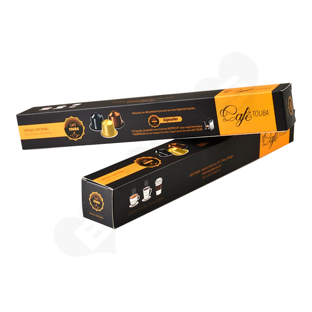 Cardboard Box For Coffee Capsules Side View Five