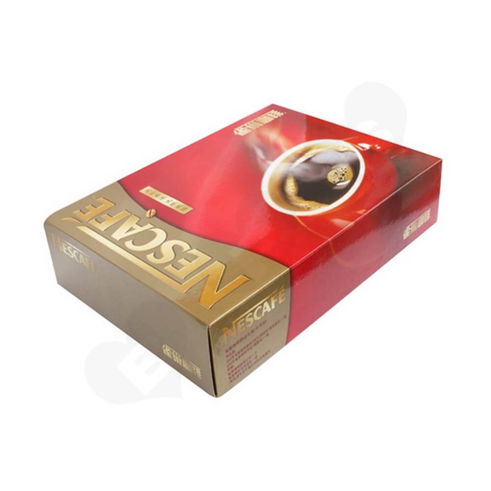 Cardboard Box For Espresso Coffee Powder Side View One