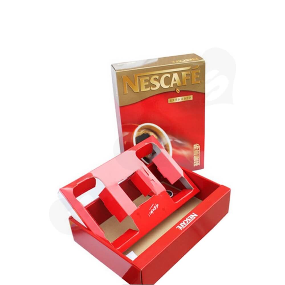 Cardboard Box For Espresso Coffee Powder Side View Three