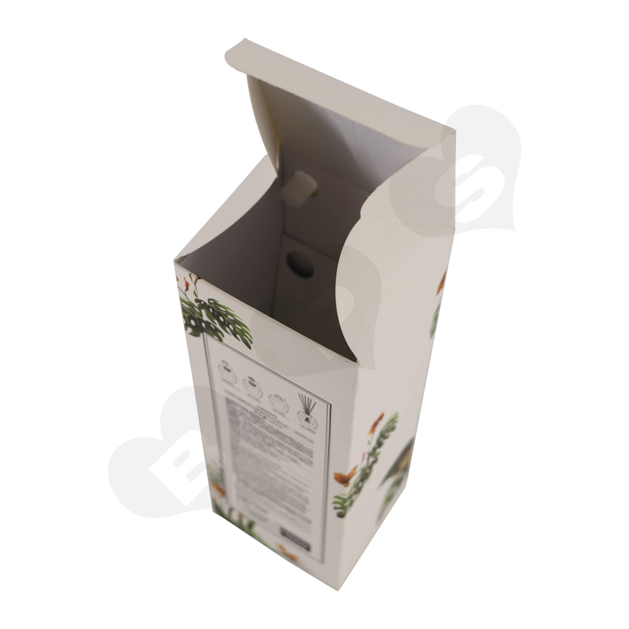 Cardboard Folding Carton For Packing Scent Diffuser With Testing Valve Side View Seven