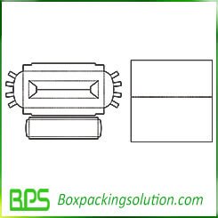 cardboard insert with printed manual template