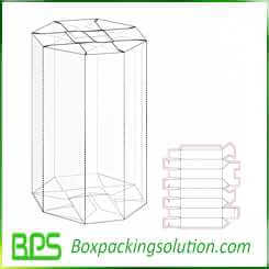 cardboard tube packaging design template