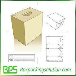 cardboard vote box voting box die line template