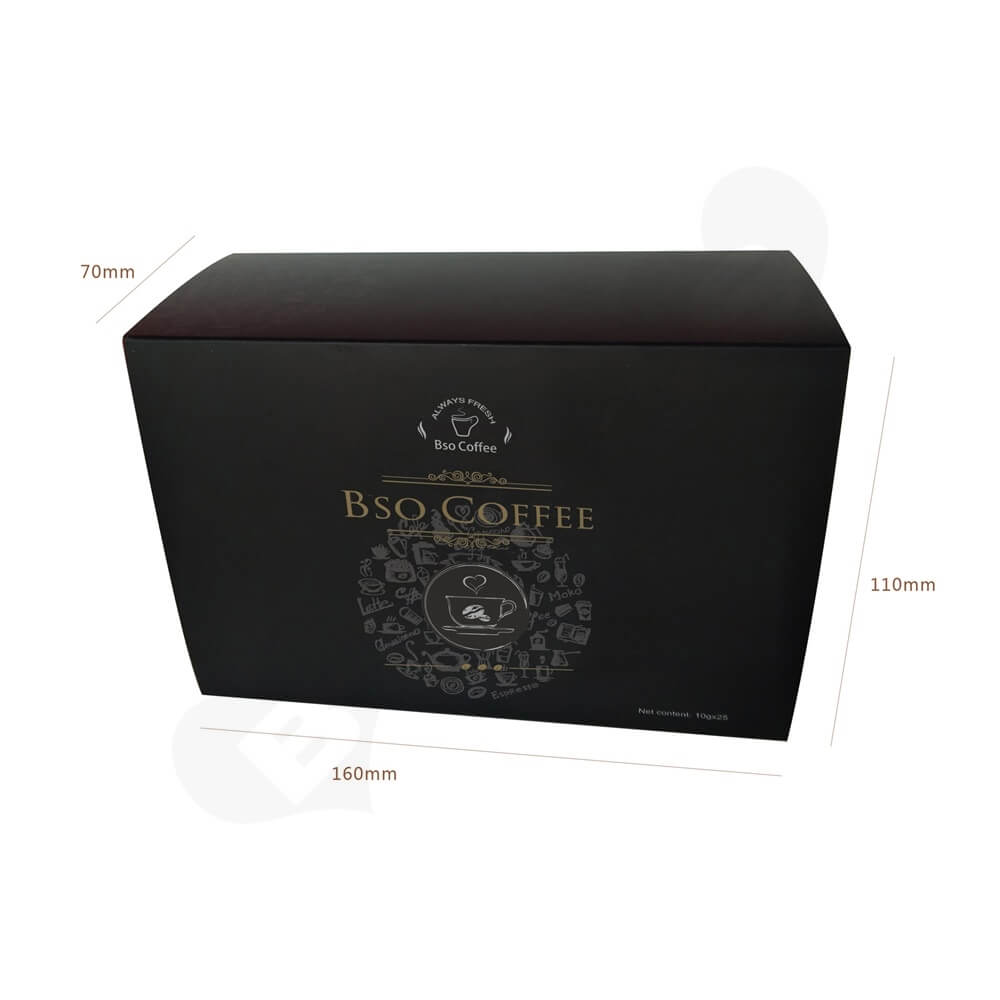 CMYK Printed Sliding Box For Coffee Powder Side View Two