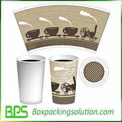 coffee cup packaging design template design