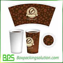 coffee cup take away packaging template