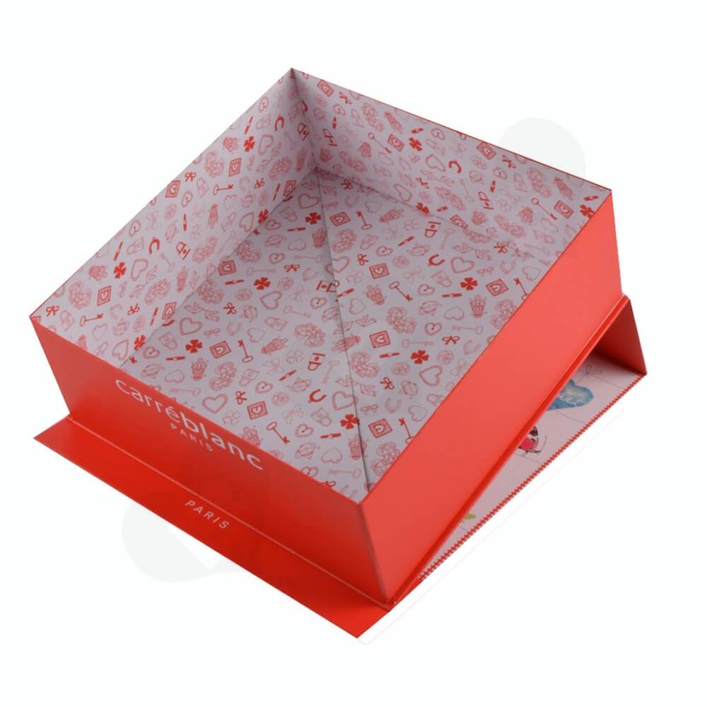 Collapsible Gift Box For Christmas Apparel Side View Four