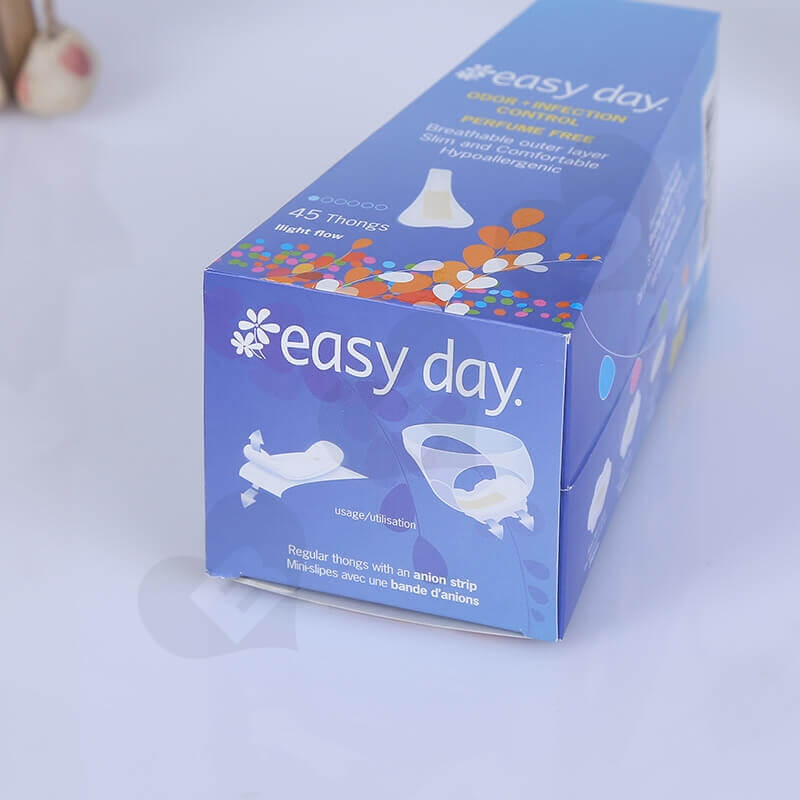Color Printing Retail Box For Sanitary Napkins side view four