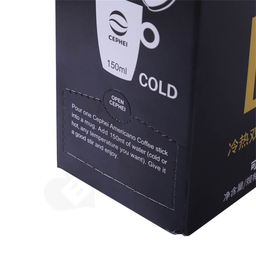 Corrugated Cardboard Box With Handle For Coffee Powder Side View Five