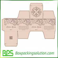 cosmetic packaging boxes die line