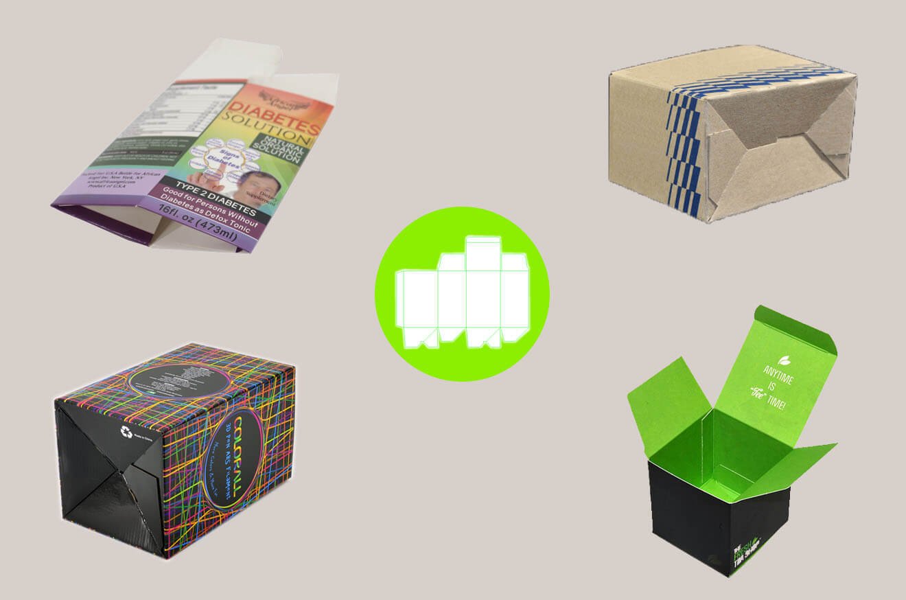 Custom Auto Bottom Paperboard Boxes