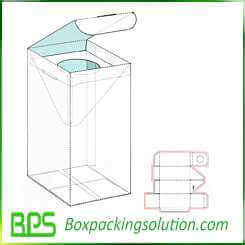 custom bottle packaging box with divider packaging design template