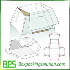 custom cake packaging boxes design templates