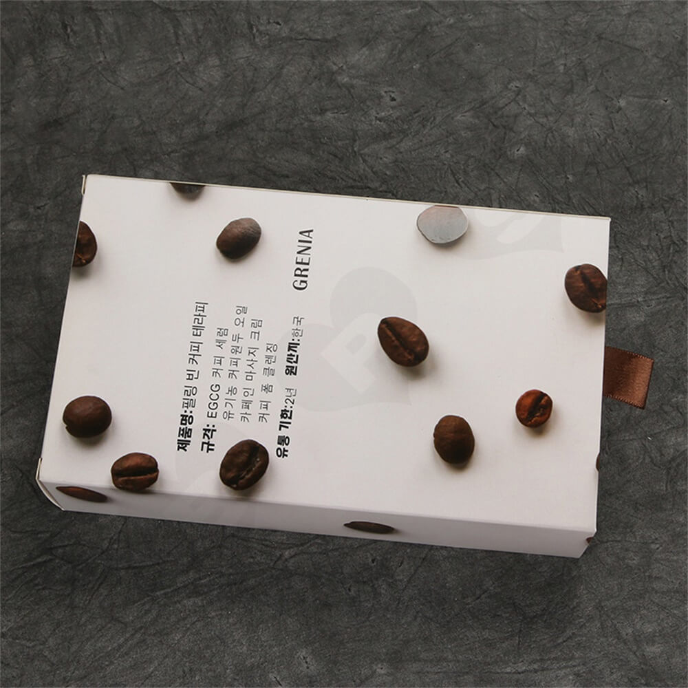 Custom Cardboard Drawer Box Carton For Coffee Beans Side View Five