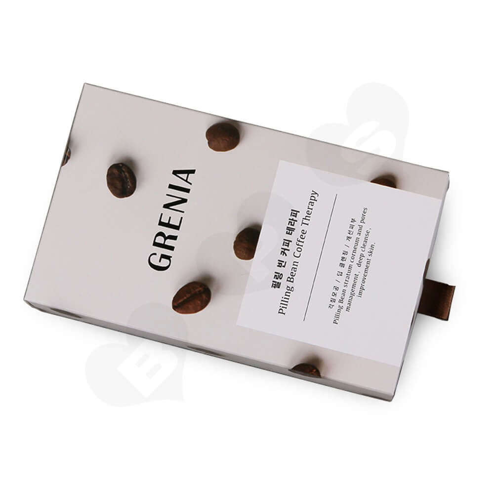 Custom Cardboard Drawer Box Carton For Coffee Beans Side View One