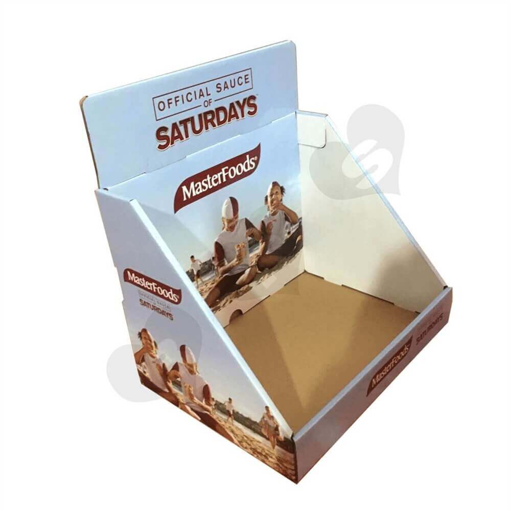 Custom Corrugated Food Counter Top Display Sideview Four