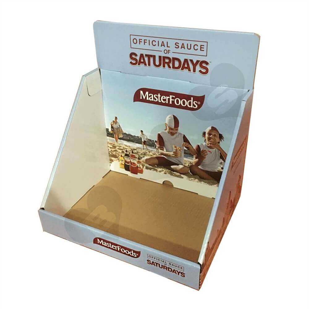 Custom Corrugated Food Counter Top Display Sideview One