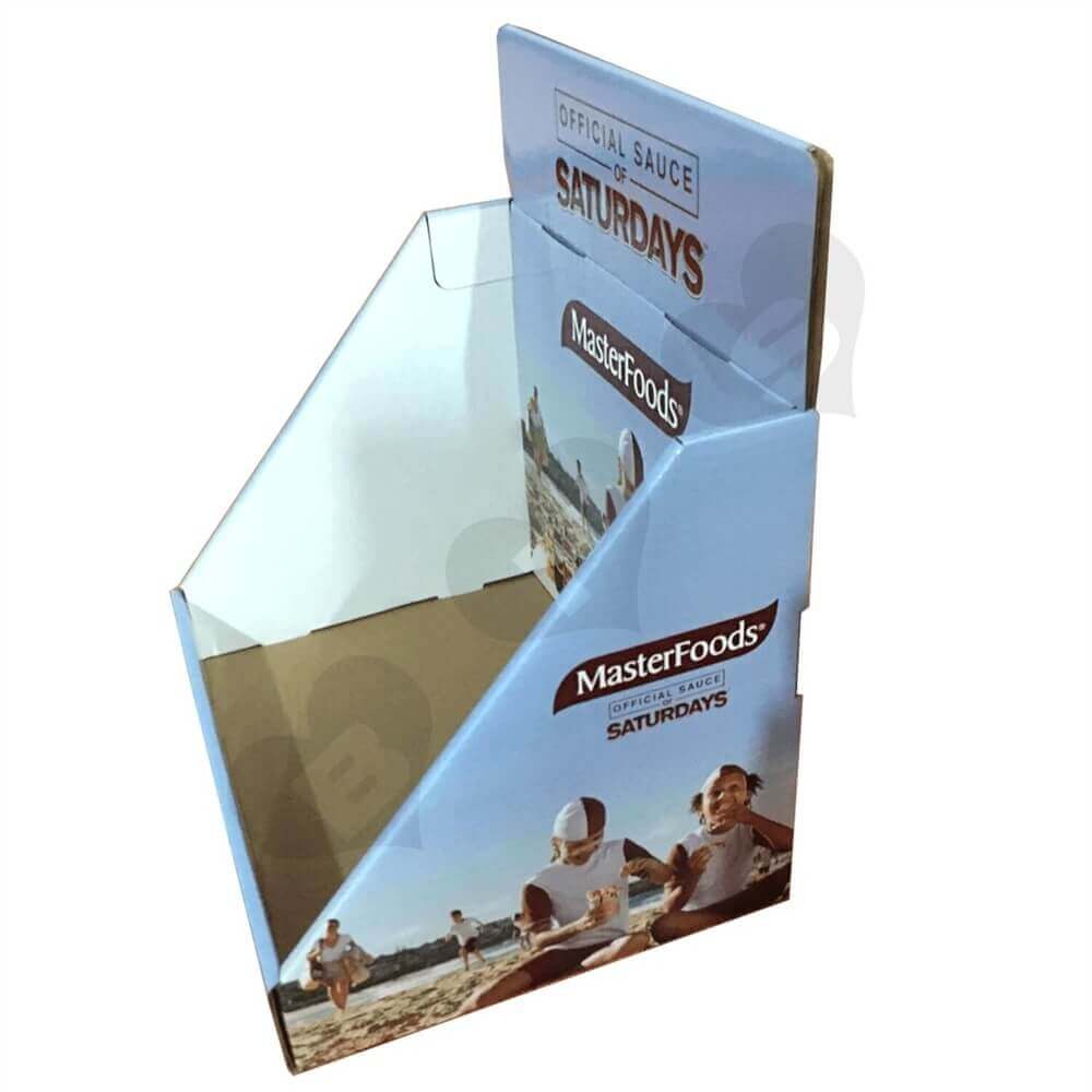 Custom Corrugated Food Counter Top Display Sideview Two