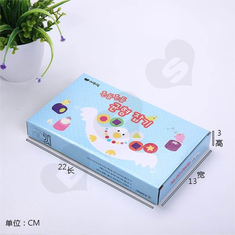 Custom Corrugated Paper Box For Building Block side view five