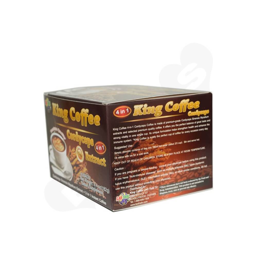 Custom Folding Box For Instant Coffee Powder Side View Three