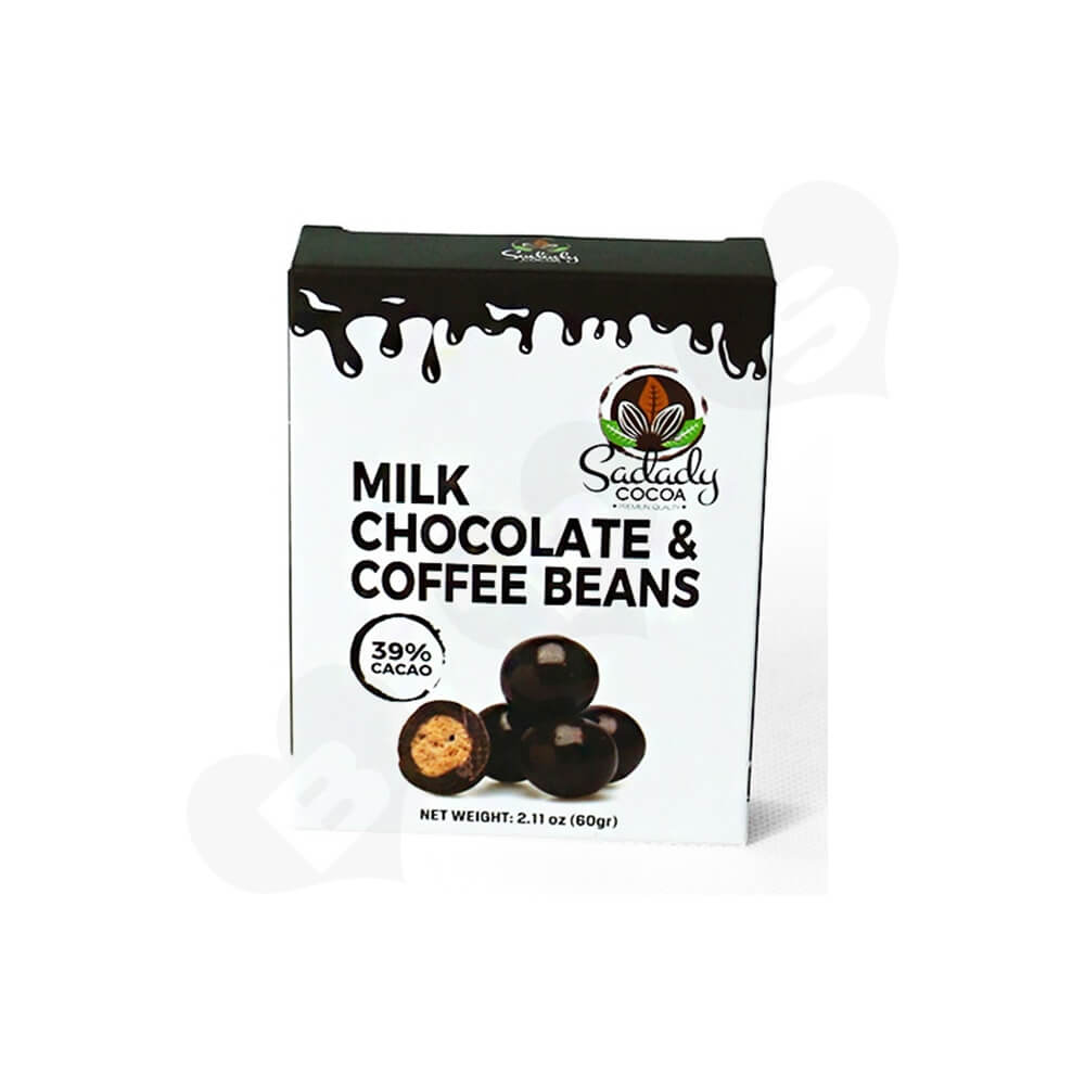 Custom Folding Carton Box For Milk Coffee Bean Side View Four