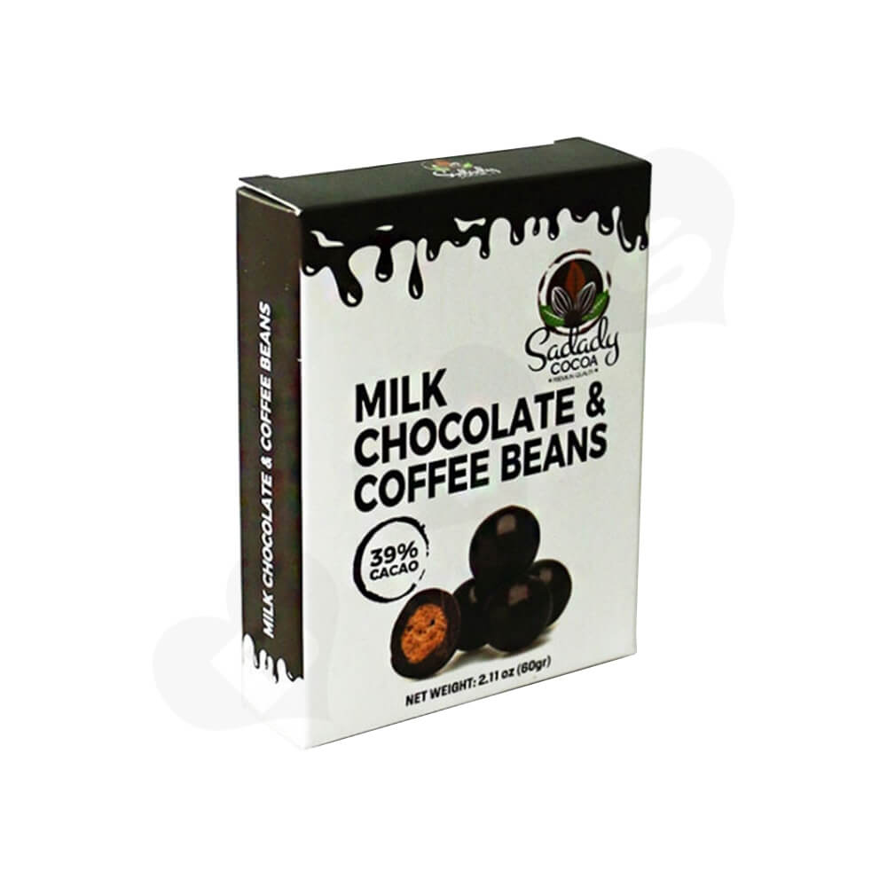 Custom Folding Carton Box For Milk Coffee Bean Side View One
