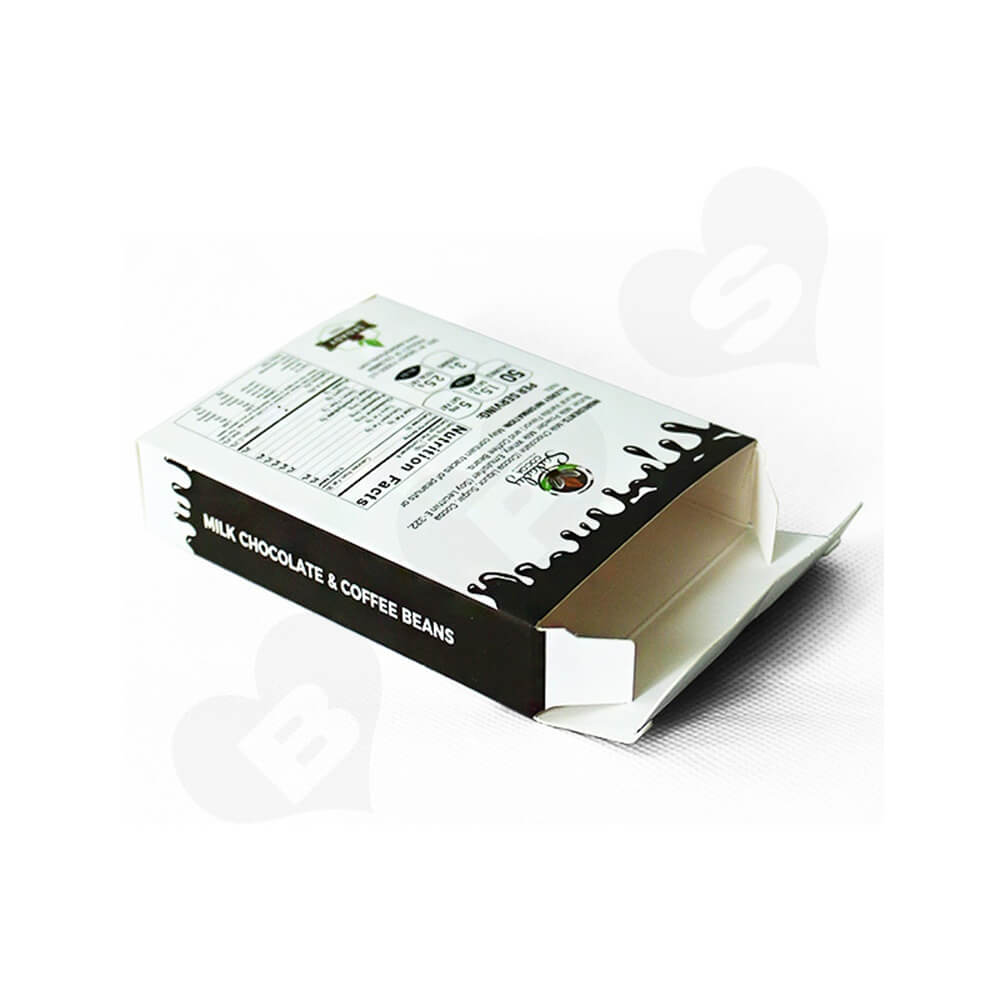 Custom Folding Carton Box For Milk Coffee Bean Side View Three