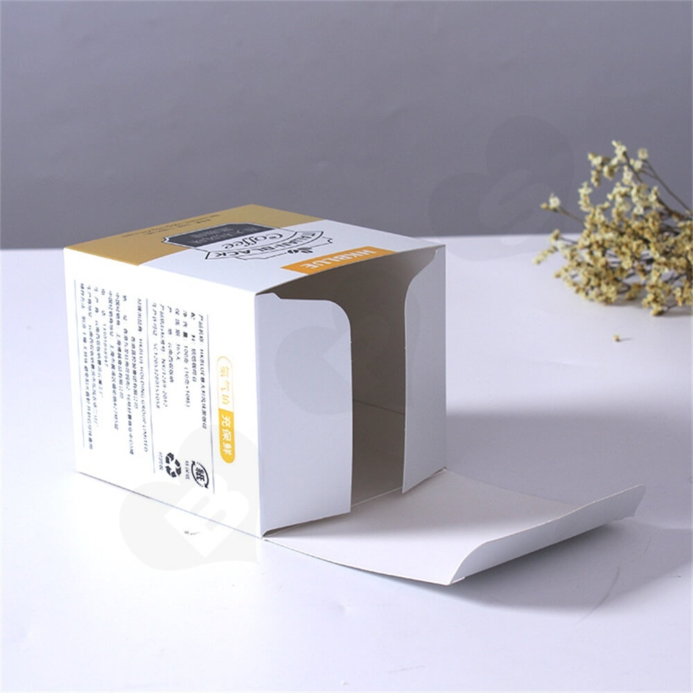 Custom Folding Carton For Italian Coffee Powder Side View Four