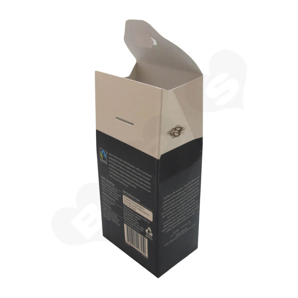 Custom Gable Top Box For Coffee Beans Side View Three
