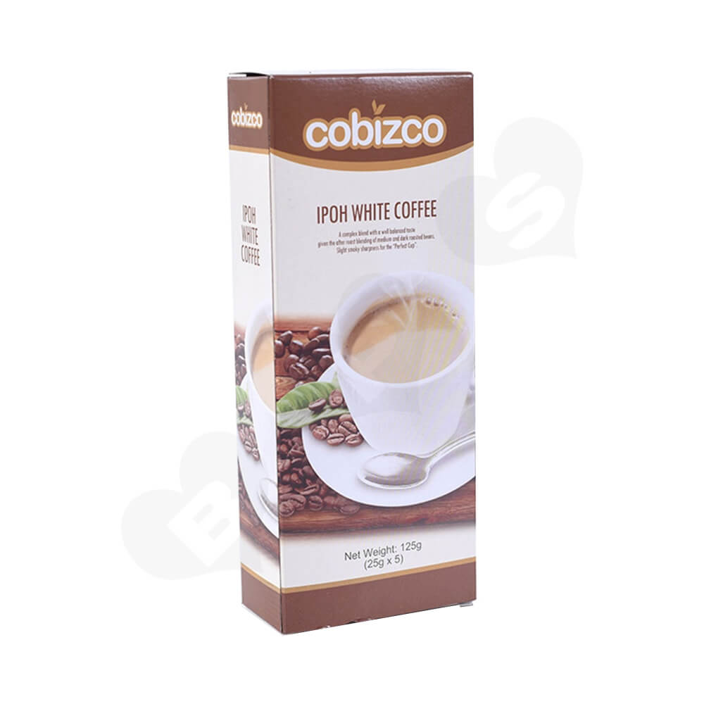 Custom Paper Carton For White Coffee Powder Side View One