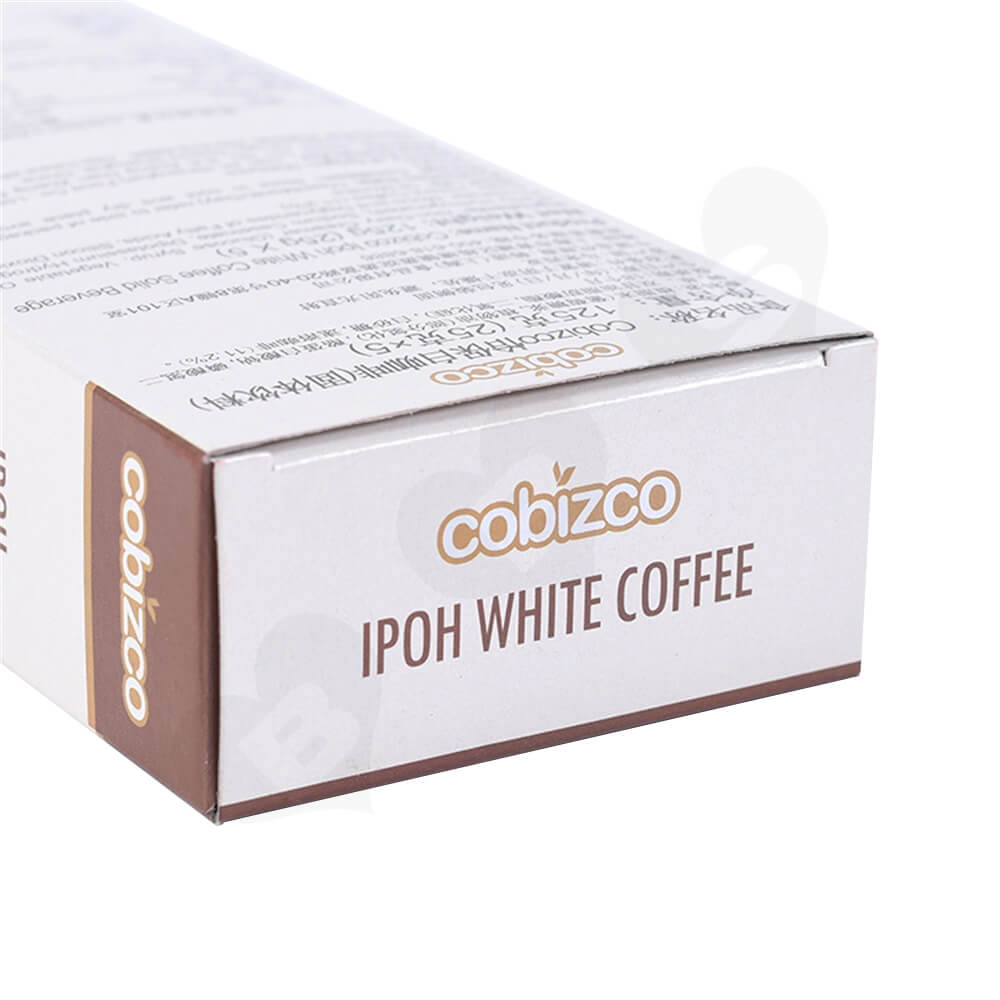 Custom Paper Carton For White Coffee Powder Side View Three