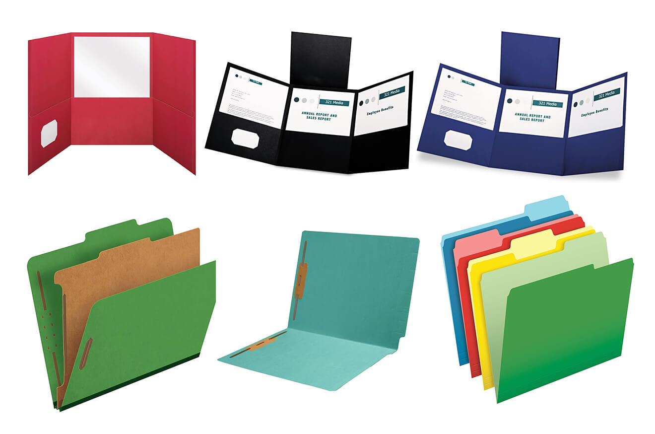 Custom Paper Tri-Folders File Archive Custom Paper Tri-Folders File Archive