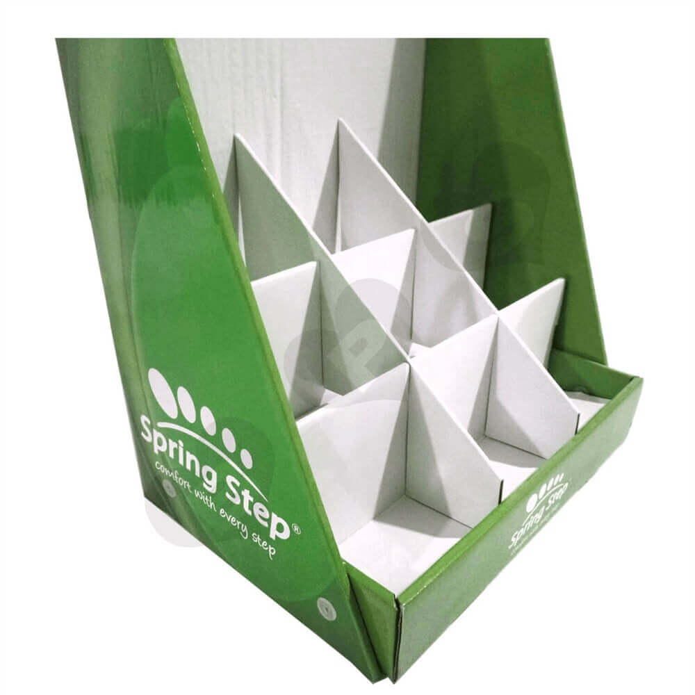Custom Printed Counter Display For Shoes Sideview Three