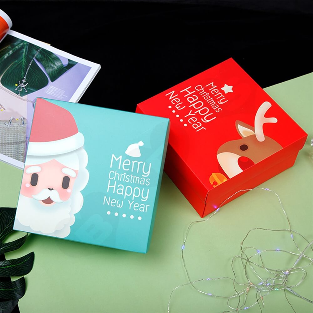 Custom Printed Folding Carton For Christmas Gift Side View Nine