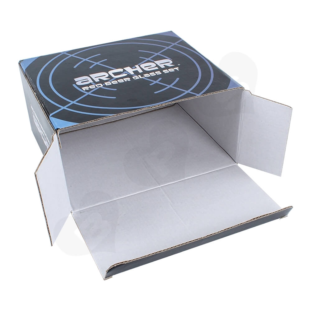 Custom Printed Folding Carton For Coffee Cup Side View Four
