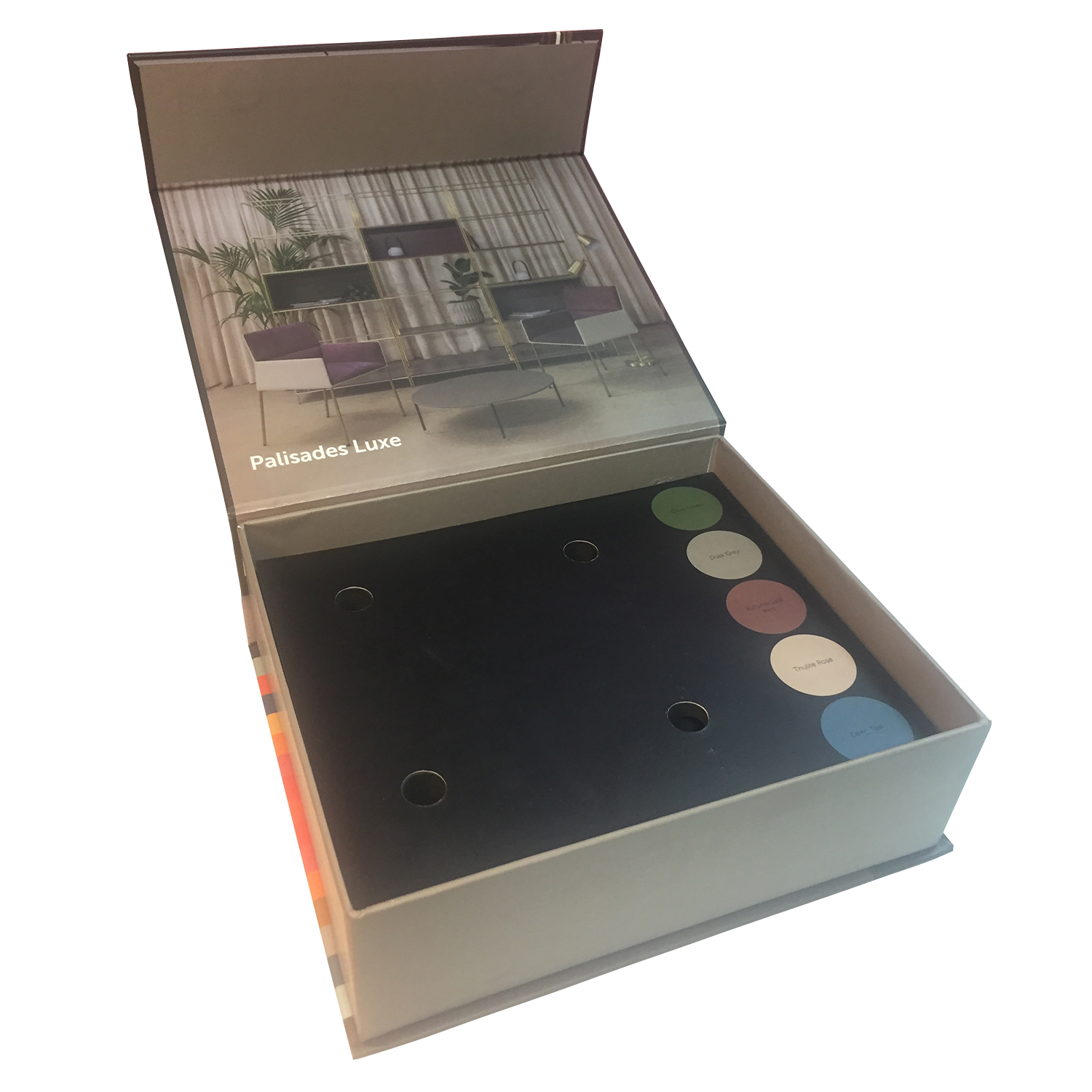 Custom Printed Magnetic Closure Box WIth EVA Insert Side View 2