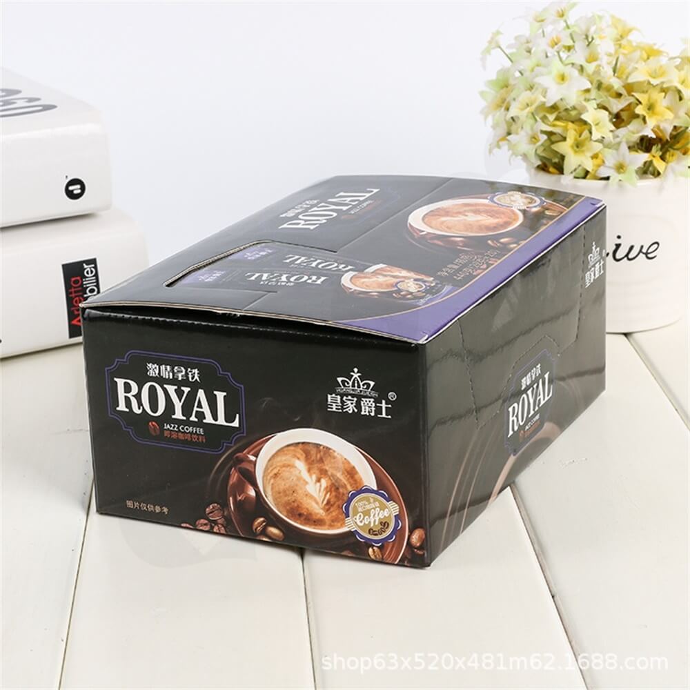 Custom Printed Retail Box For Coffee Powder Side View Five
