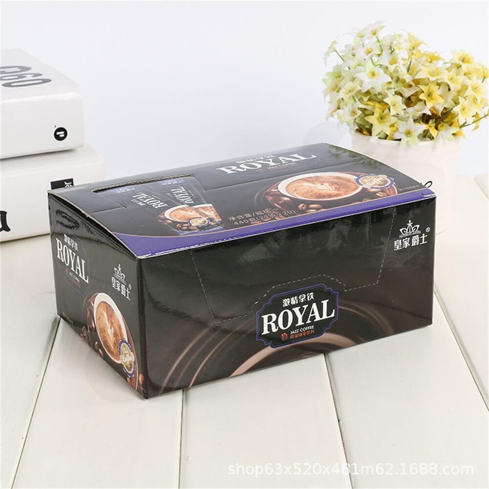 Custom Printed Retail Box For Coffee Powder Side View Four