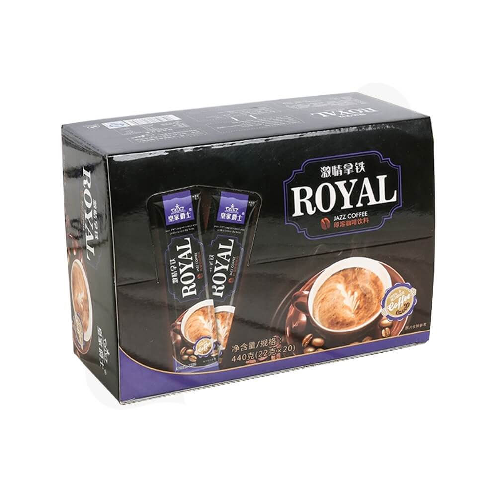Custom Printed Retail Box For Coffee Powder Side View One