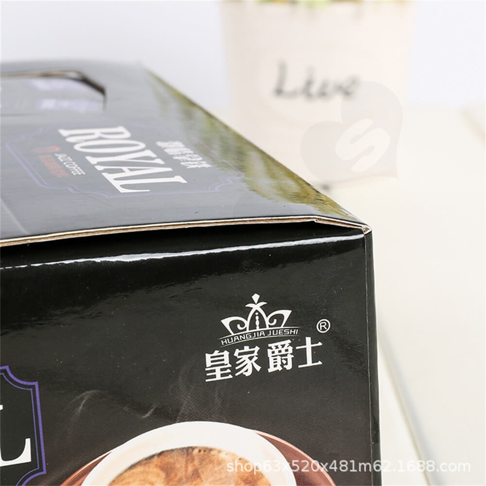 Custom Printed Retail Box For Coffee Powder Side View Six