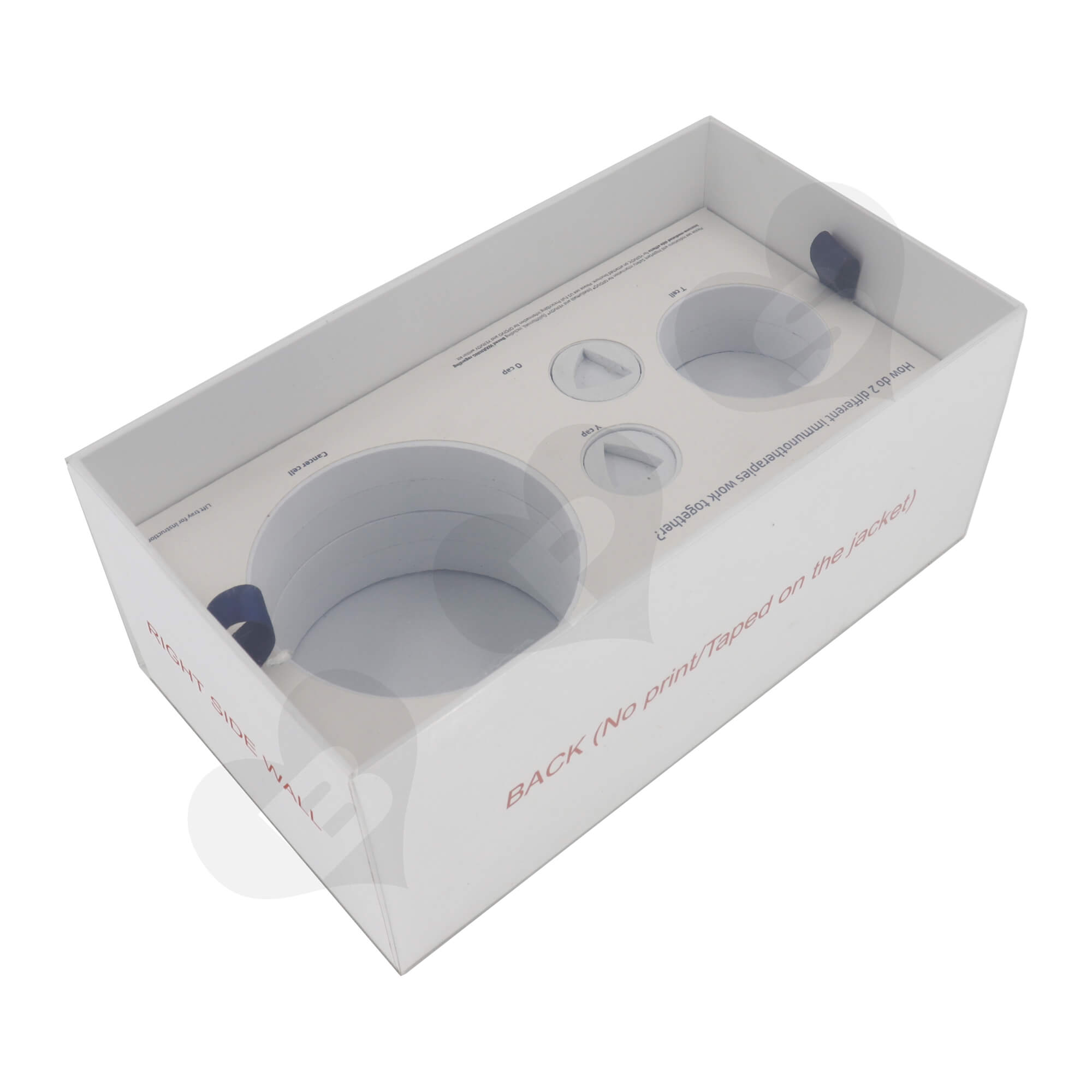 Custom Printed Rigid Cardboard Tray With Plastic Sleeve For Packing Electronic Device Kit Side View Six