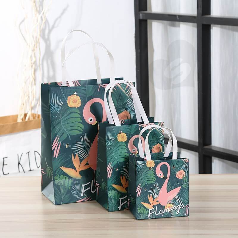 Custom Printing Gift Box with Paper Bag For Flamingo Toys side view seven