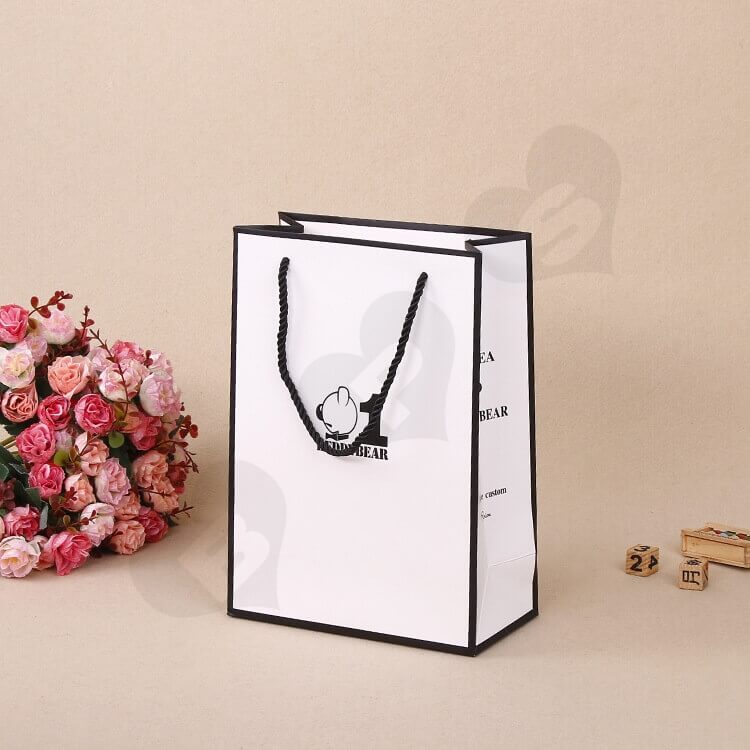 Custom Printing Shopping Bag For Thermos Cup side view one