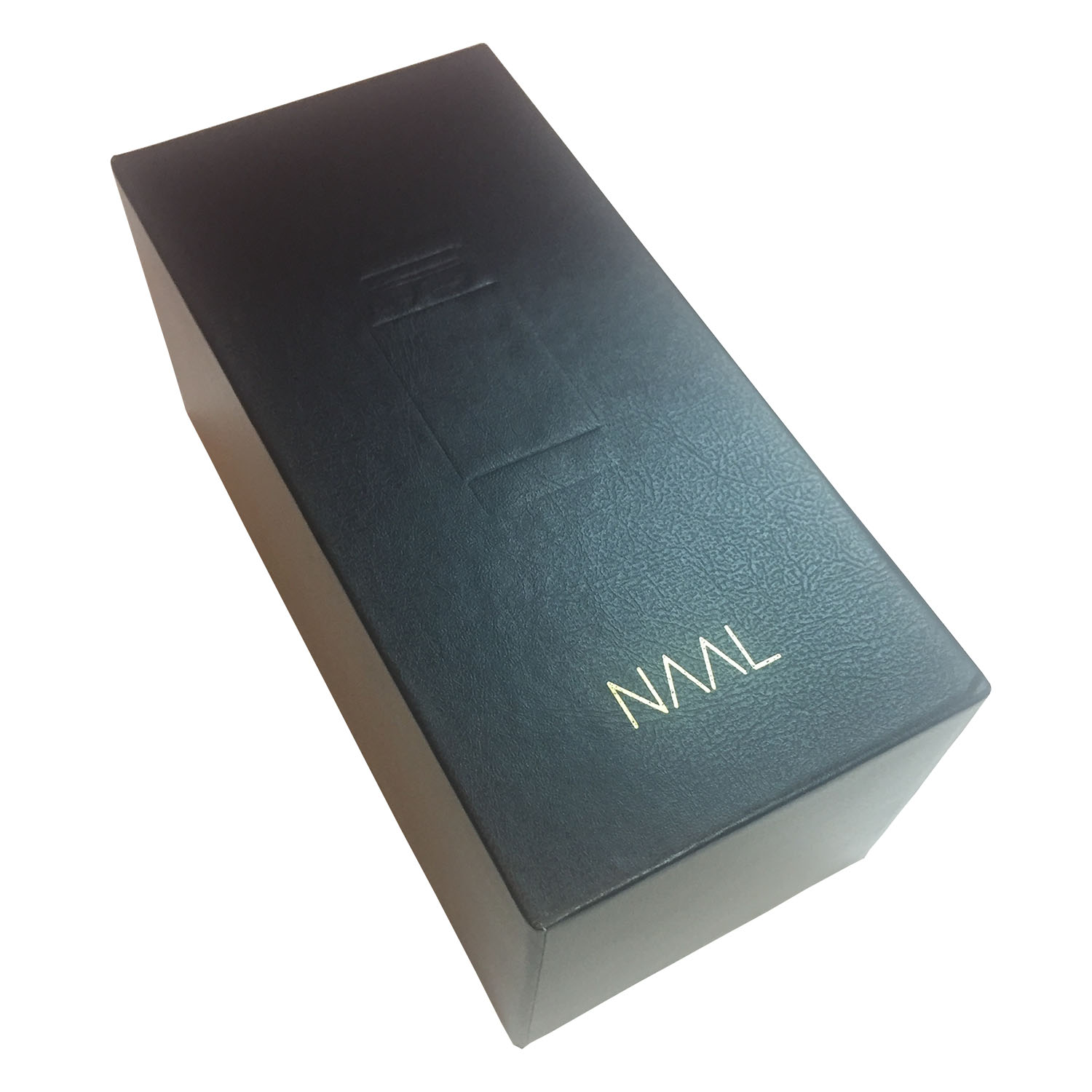 Custom Special Leatherette Paper Lift Off Lid Rigid Box Side View 2
