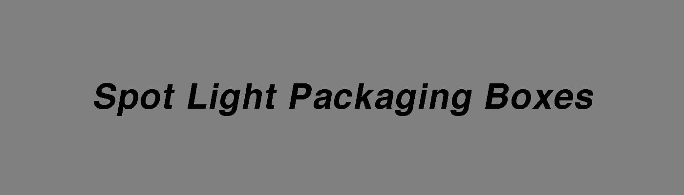 Custom Spot Light Packaging Box