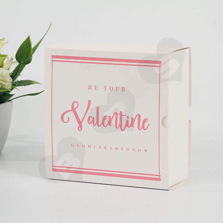 Custom Valentines Day Gift Box side view one